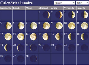 calendrier lunaire